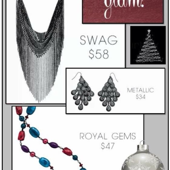 Necklace Metallic Black SWAG Premier Designs NWT - Picture 3 of 3